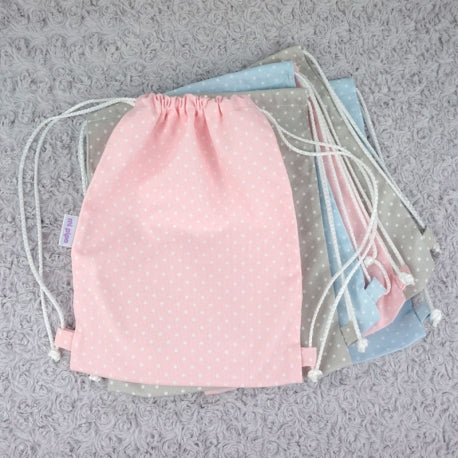 Petate Topitos  Rosa/Azul/Gris