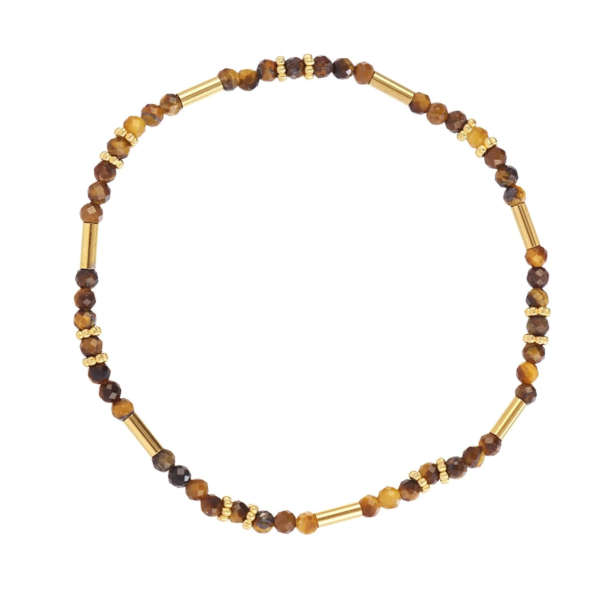 Pulsera elástica Spirit tubos dorados - Anartxy
