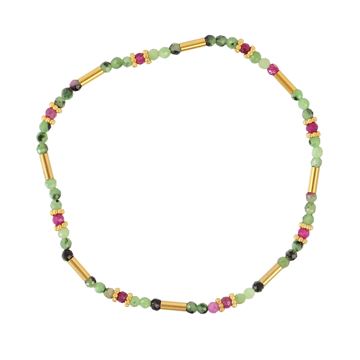 Pulsera elástica Spirit tubos dorados - Anartxy