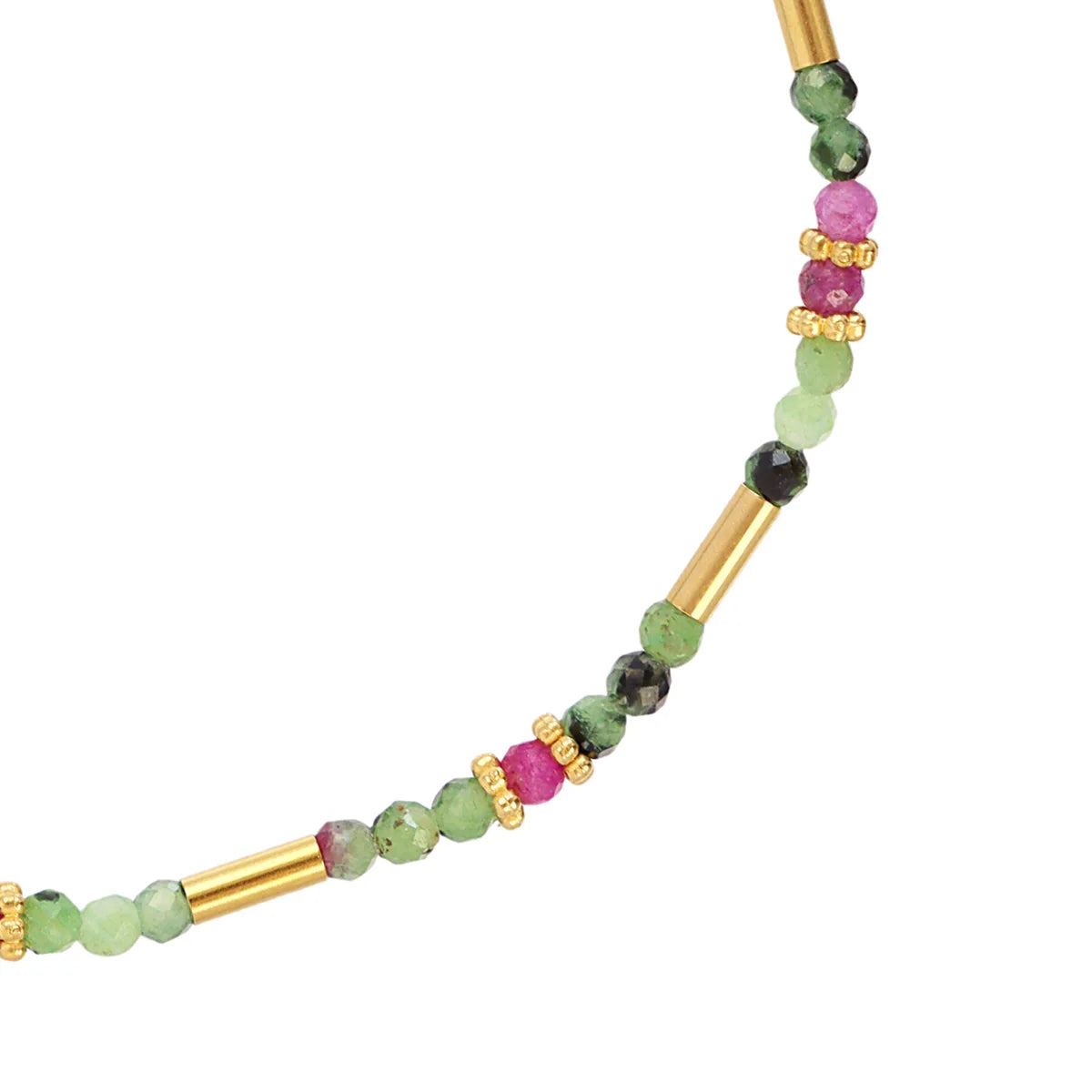 Pulsera elástica Spirit tubos dorados - Anartxy