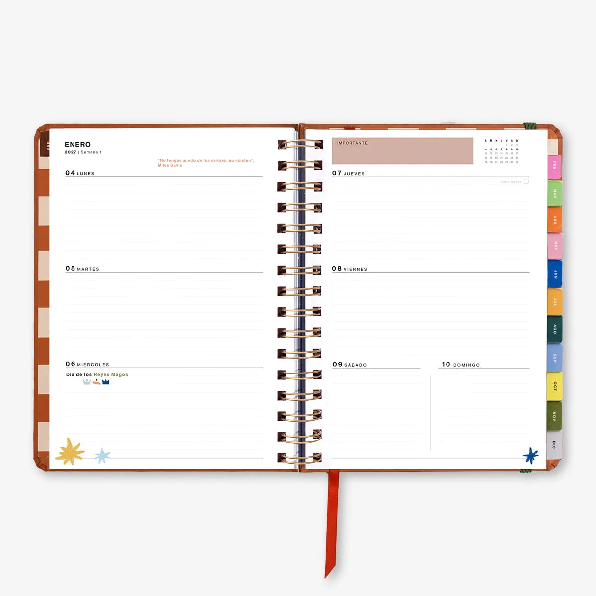Agenda Anual Sunset Día Página 2027 - UO