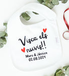 Babero Personalizado- Visca els nuvis! / Viva los novios! - Be Love