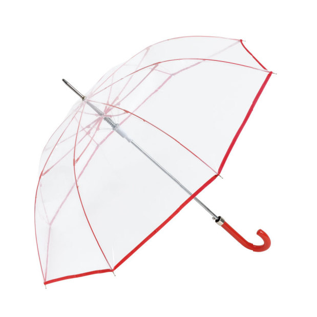 Paraguas TRANSPARENTE Rojo - Clima