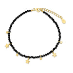 Pulsera Plata Chapada, Little Star Piedra Natural