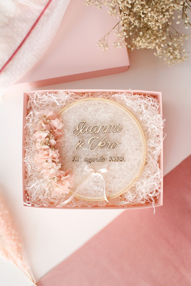 PORTA ALIANZAS HORTENSIAS ROMANTIC ROSÉ- Be Love