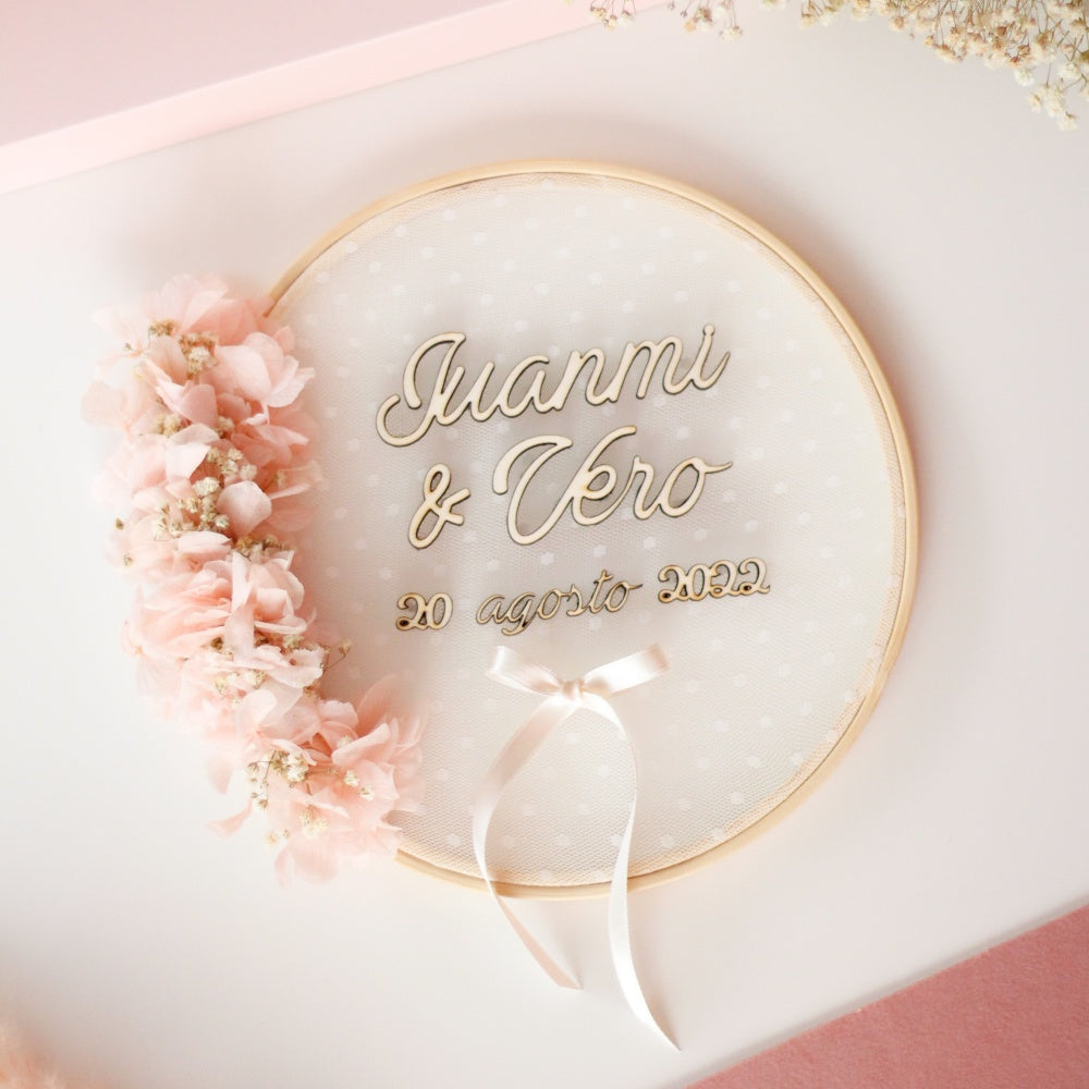 PORTA ALIANZAS HORTENSIAS ROMANTIC ROSÉ- Be Love