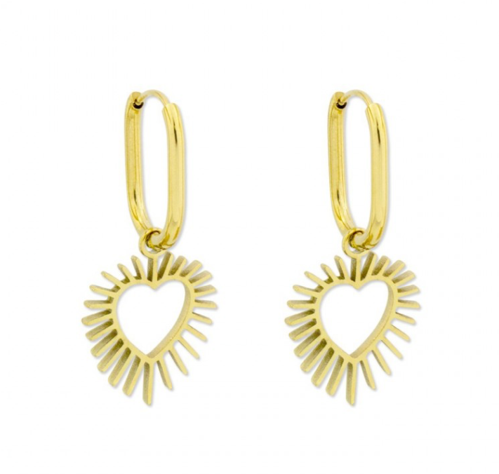 Pendientes SUNNY HEART- Acero