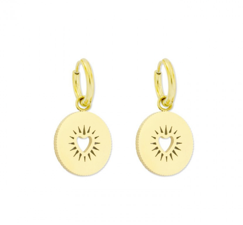 Pendientes Bright Heart- Acero