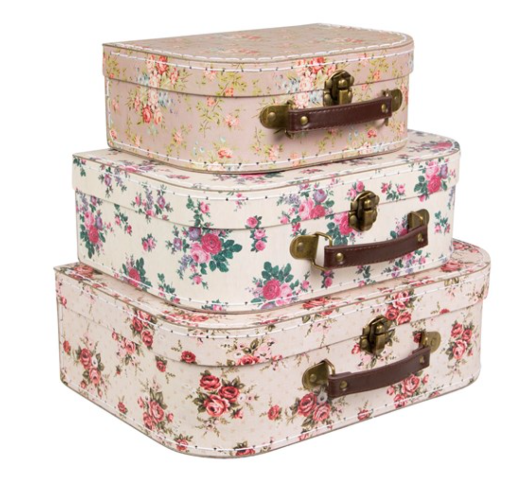 Maleta VINTAGE ROSE Suitcase- Sass & Belle