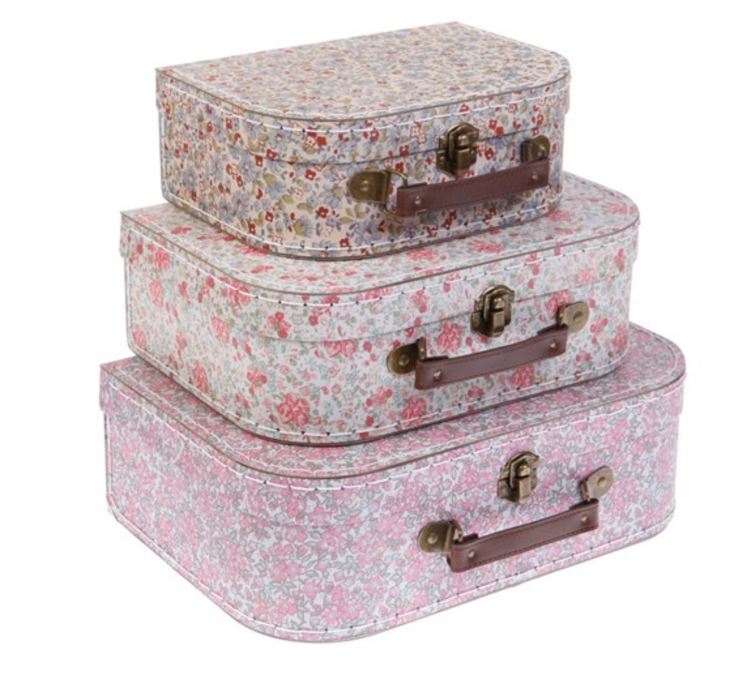 Maleta VINTAGE FLORAR Suitcase- Sass & Belle