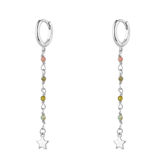 Pendientes Turmalinas Facetadas Star
