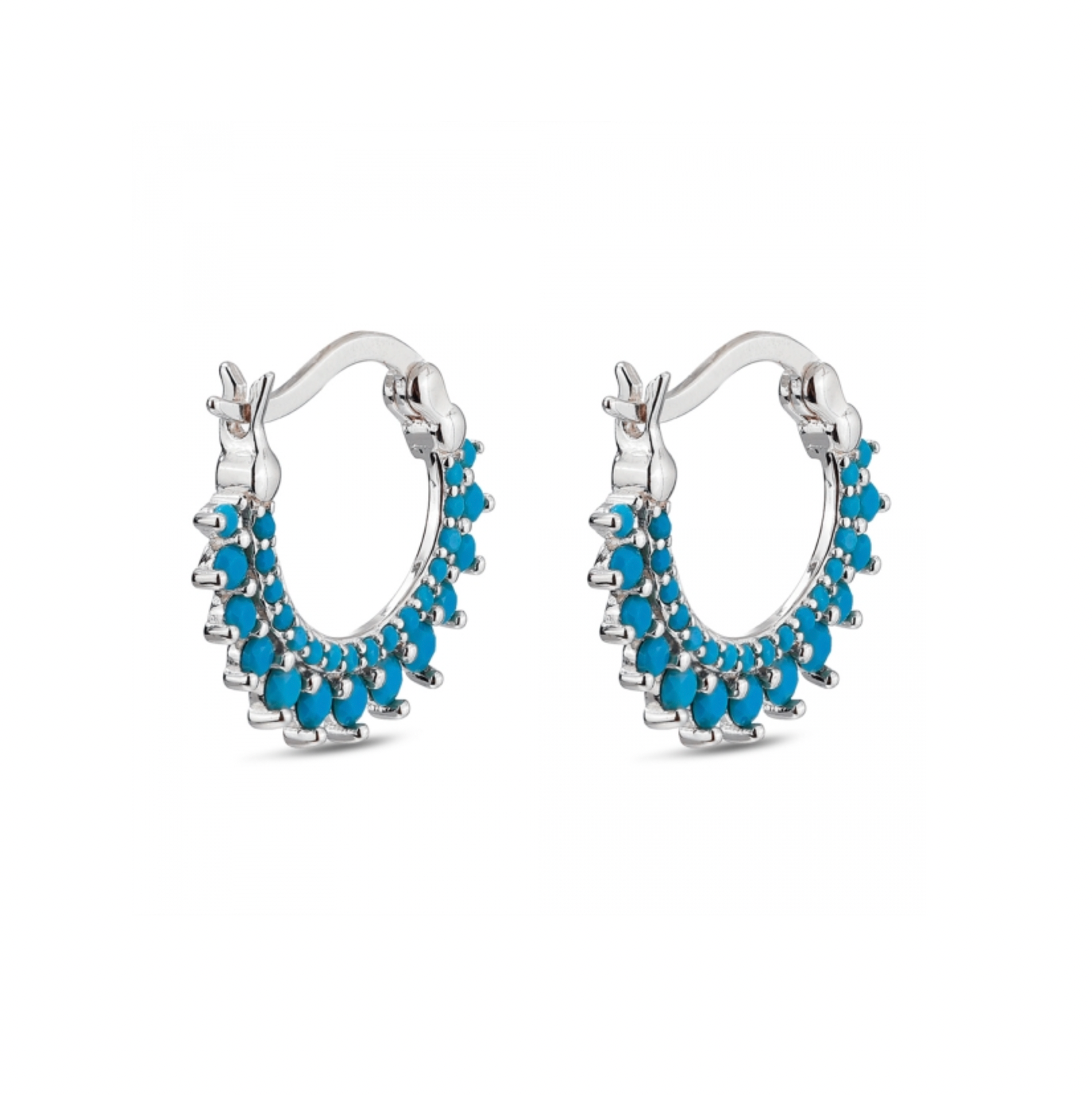 Pendientes Summer Circonita Turquesa