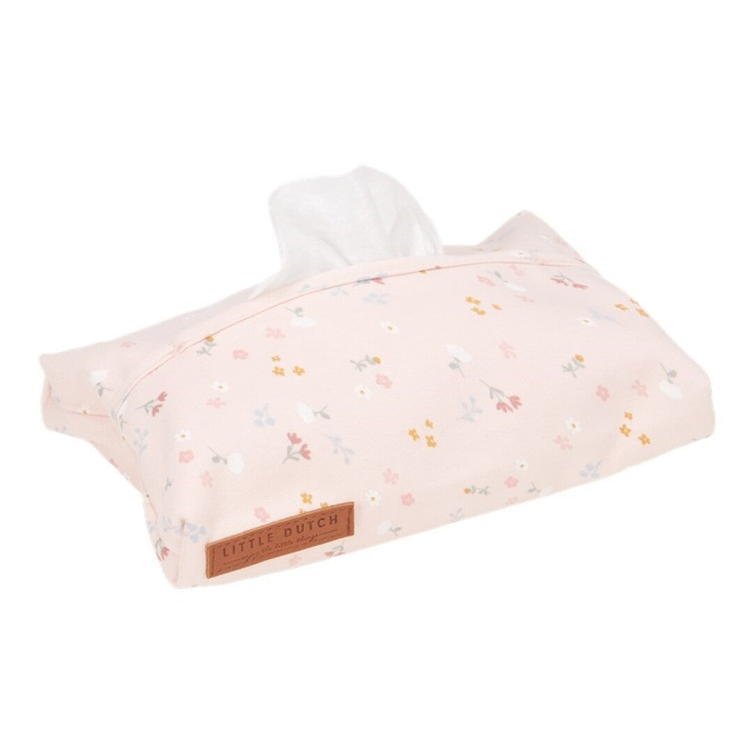 FUNDA TOALLITAS PEQUEÑAS FLORES ROSAS - LITTLE DUTCH