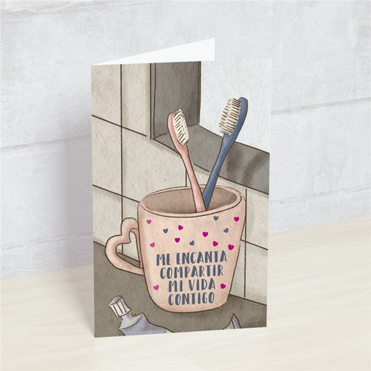 Postal - Me encanta compartir mi vida contigo