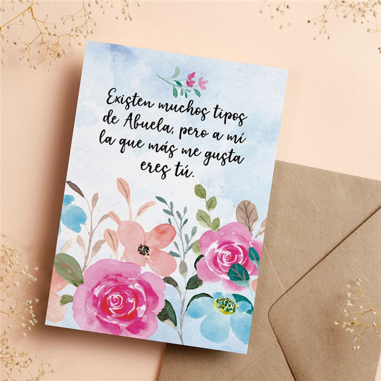 Postal: Existen muchos tipos de Abuela,... Happymots