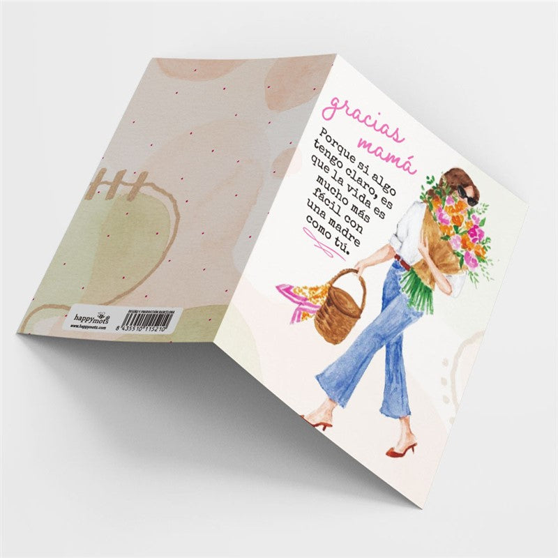 Postal: Gracias mamá, porque si algo tengo claro... Happymots