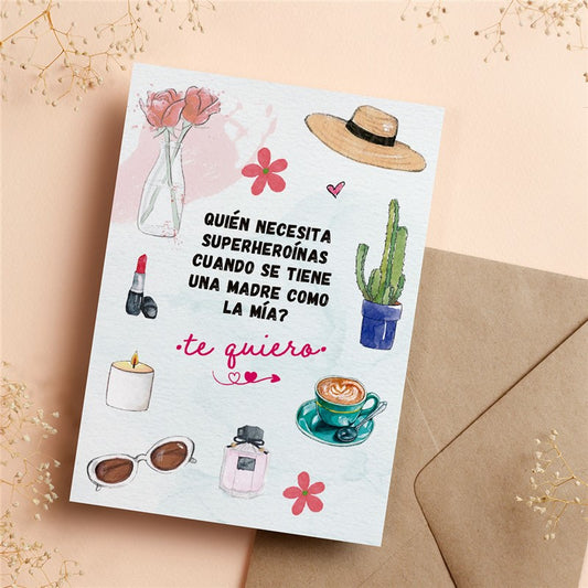 Postal: Quién necesita superheronínas cuando se tiene... Happymots