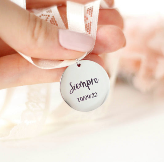 Medalla Ramo "Siempre" PERSONALIZADA - Be Love