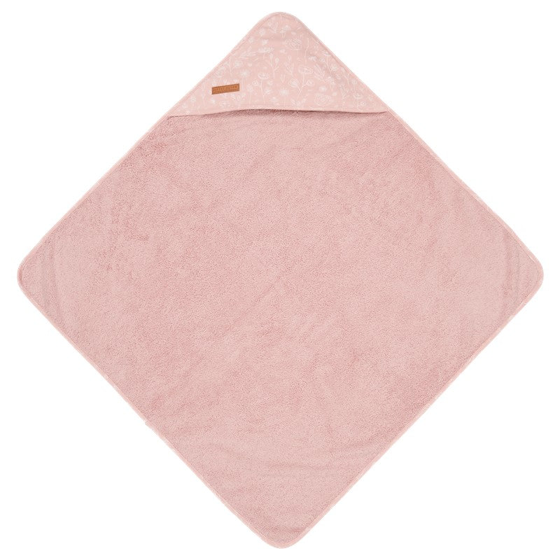 TOALLA CAPA FLORES SILVESTRES ROSA - LITTLE DUTCH