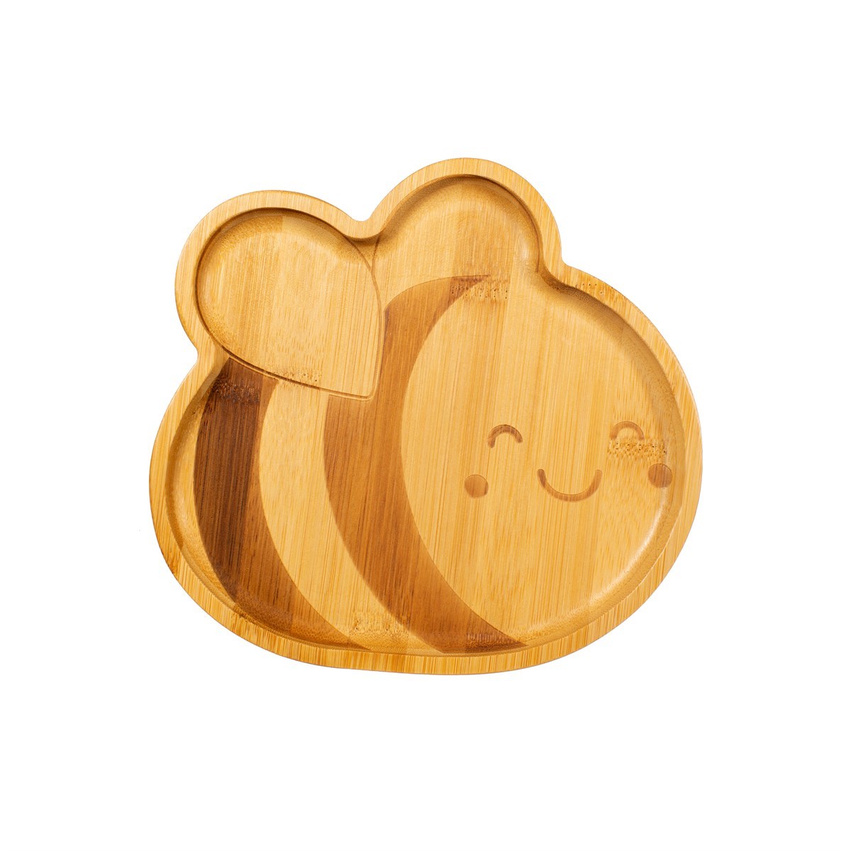 Plato de Bambú ABEJITA PERSONALIZABLE- Sass & Belle