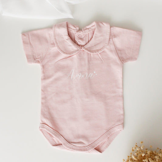 Body Personalizado con cuello AZUL/ROSA- Be Love