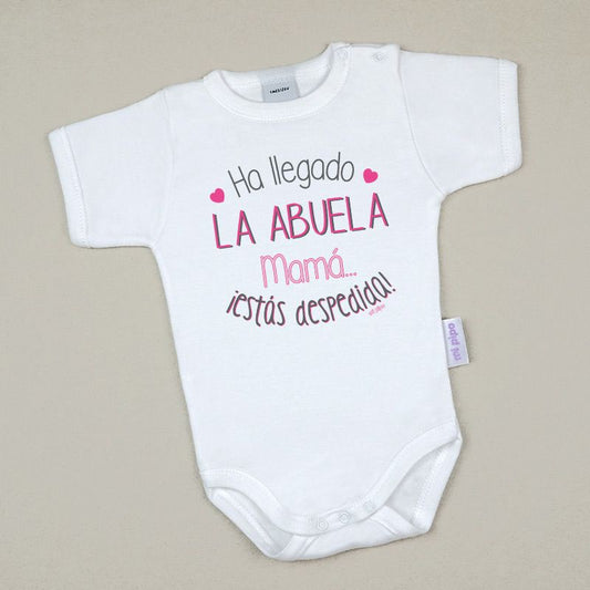 Body HA LLEGADO LA ABUELA, MAMÁ…¡ESTÁS DESPEDIDA! Rosa/Azul - Mi Pipo