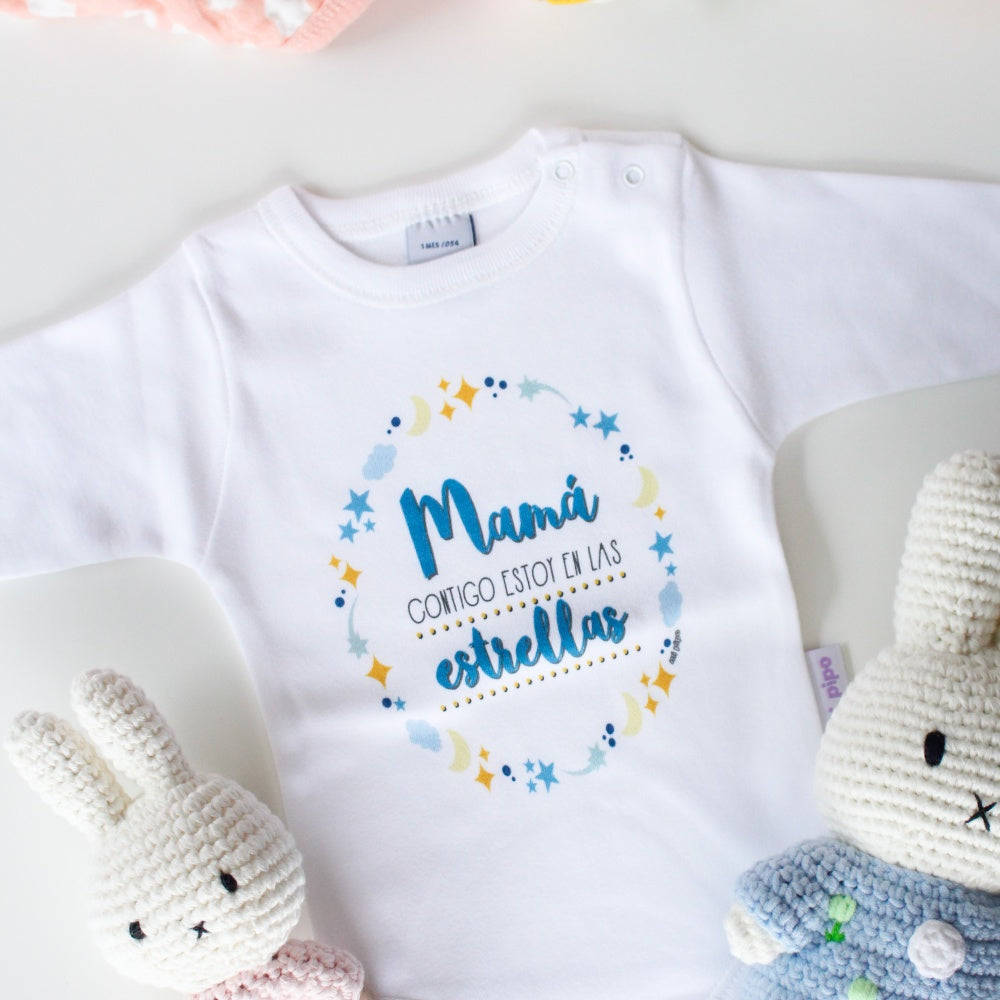Body MAMÁ CONTIGO ESTOY EN LAS ESTRELLAS  -Mi Pipo