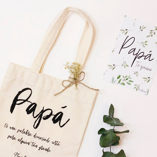 BOLSA+POSTAL "PAPÁ, ES UNA PALABRA DEMASIADO CORTA PARA ALGUIEN TAN GRANDE"