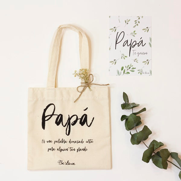 BOLSA+POSTAL "PAPÁ, ES UNA PALABRA DEMASIADO CORTA PARA ALGUIEN TAN GRANDE"