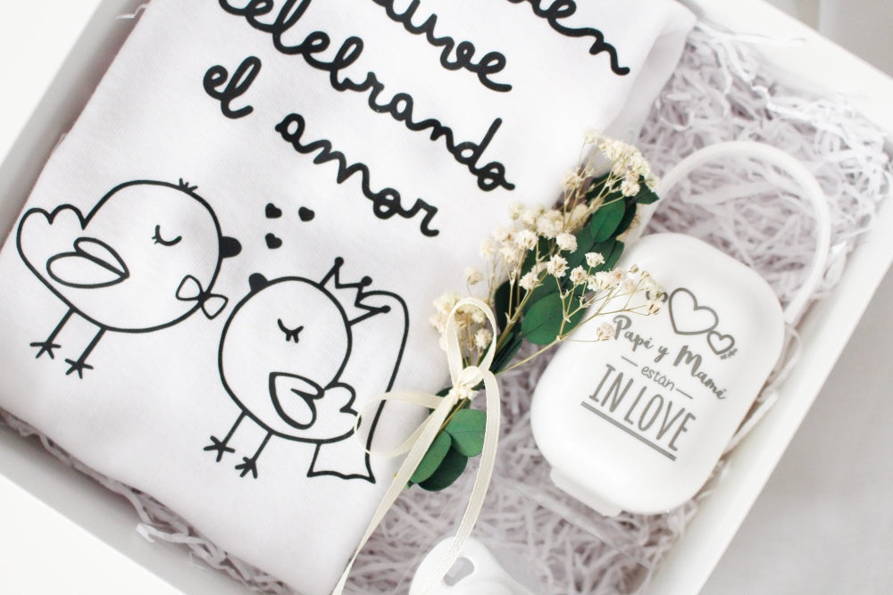 Kit regalo embarazada "Yo también estuve celebrando el amor" PERSONALIZADO- Be Love