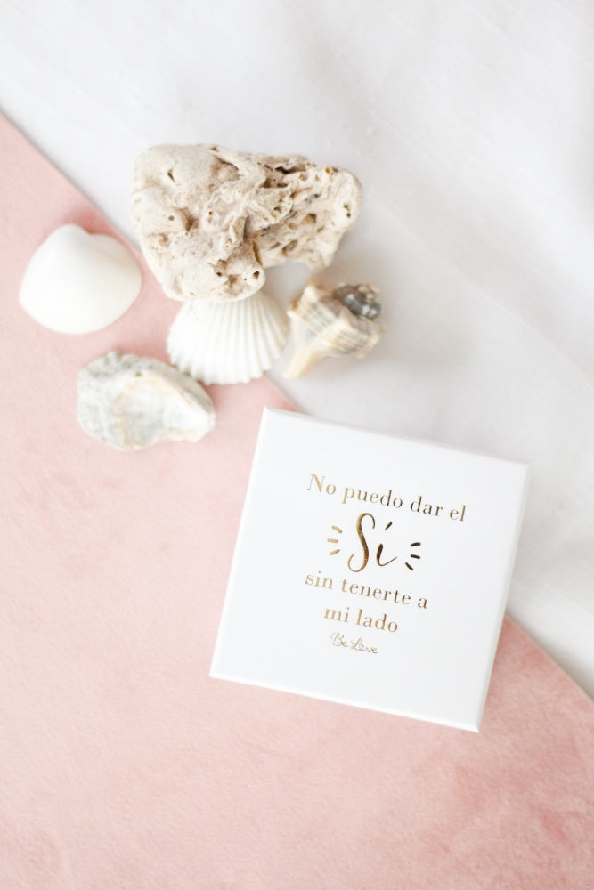 PULSERA DE PLATA- EDICIÓN ESPECIAL-NO PUEDO DAR EL SÍ SIN TENERTE A MI LADO