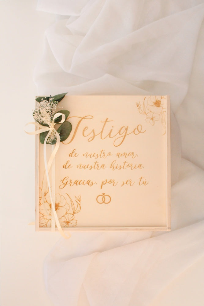 KIT VINO TESTIGO DE BODA - BE LOVE
