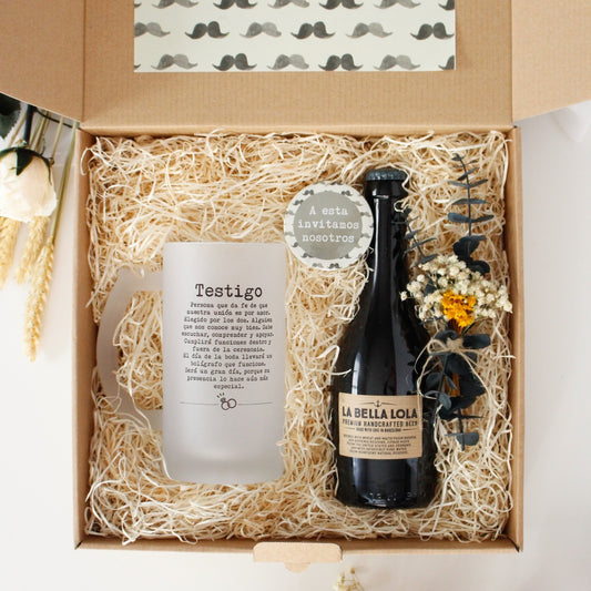 KIT CERVEZA ¿QUIERES SER MI TESTIGO? - Be Love