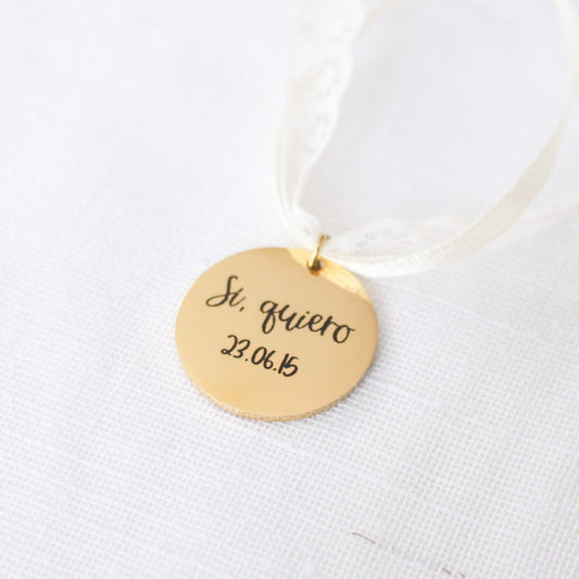 Medalla ramo "Sí, quiero" - Be Love