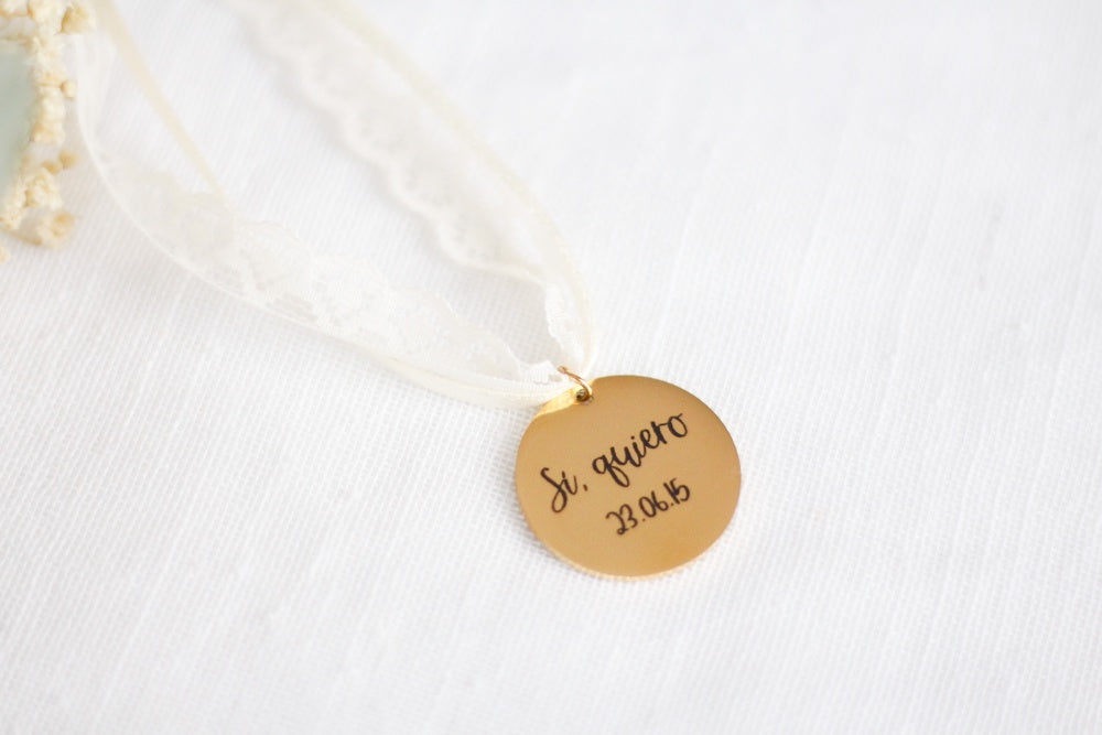 Medalla ramo "Sí, quiero" - Be Love