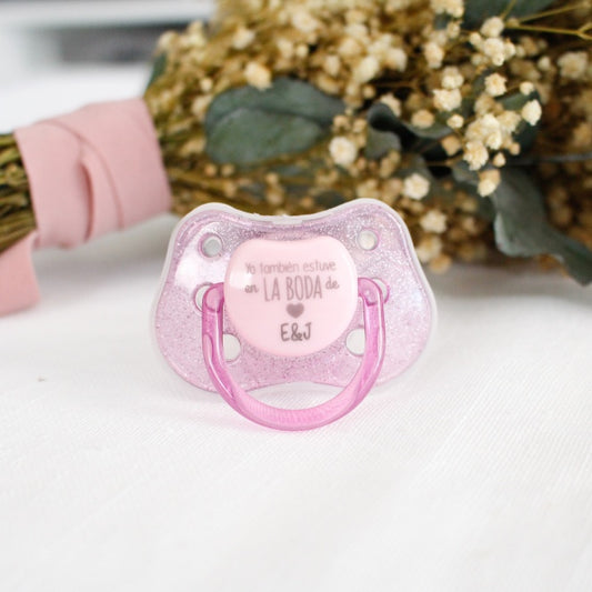 Chupete YO TAMBIÉN ESTUVE EN LA BODA DE... Personalizado - Mi Pipo