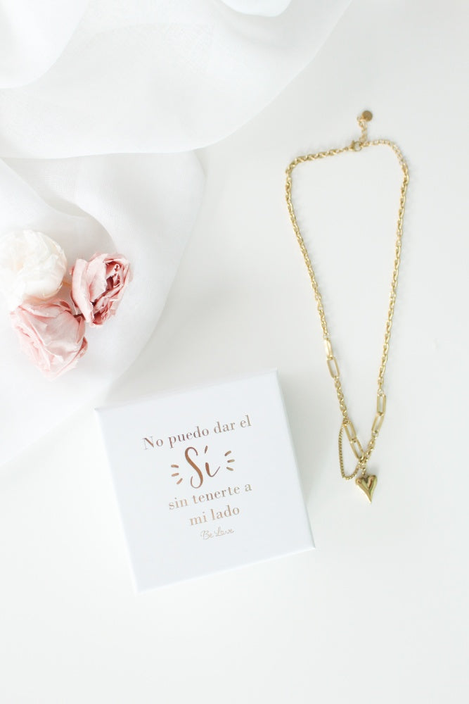 COLLAR PURE HEART-ACERO