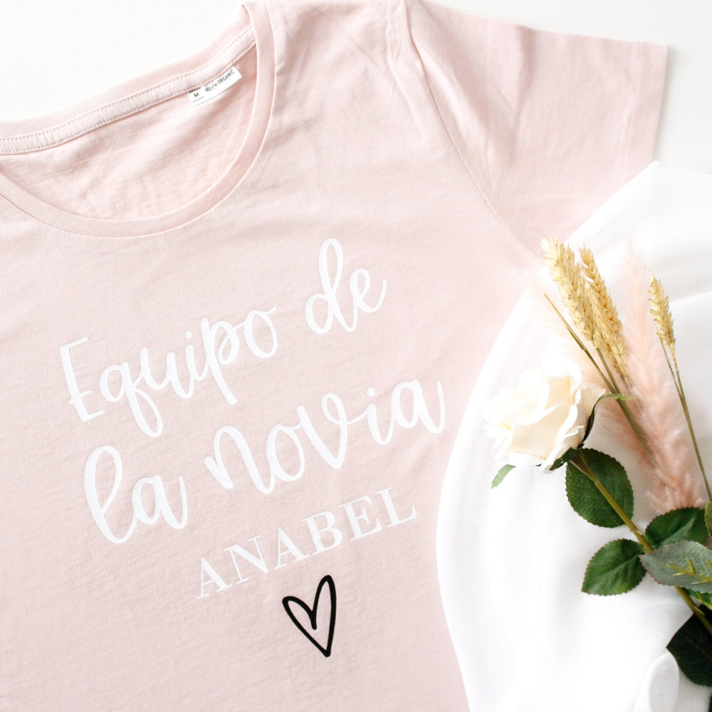 CAMISETA "EQUIPO DE LA NOVIA" PERSONALIZADA - Be Love