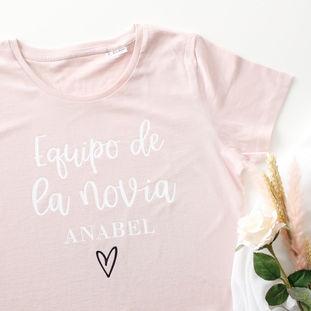 CAMISETA "EQUIPO DE LA NOVIA" PERSONALIZADA - Be Love
