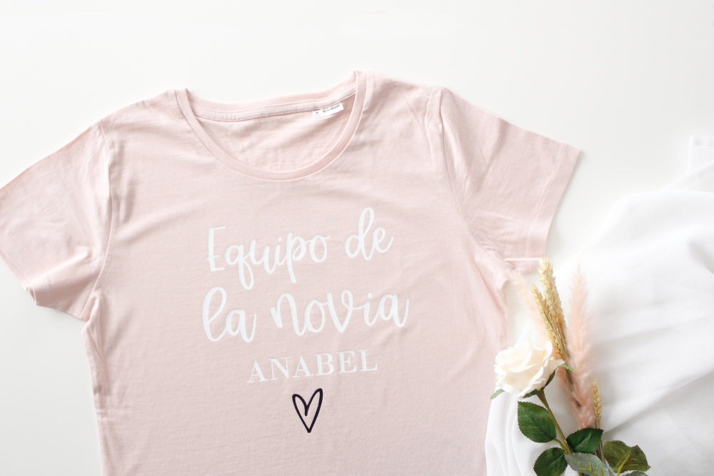 CAMISETA "EQUIPO DE LA NOVIA" PERSONALIZADA - Be Love