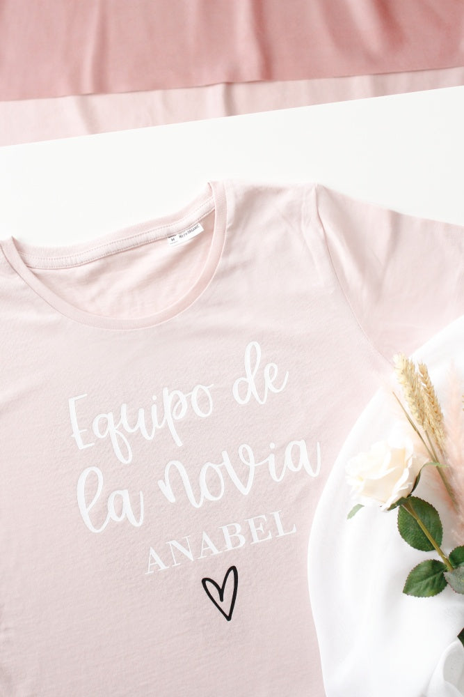 CAMISETA "EQUIPO DE LA NOVIA" PERSONALIZADA - Be Love