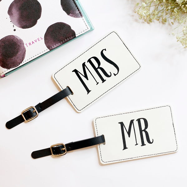 IDENTIFICADORES DE MALETA "Mr and Mrs"