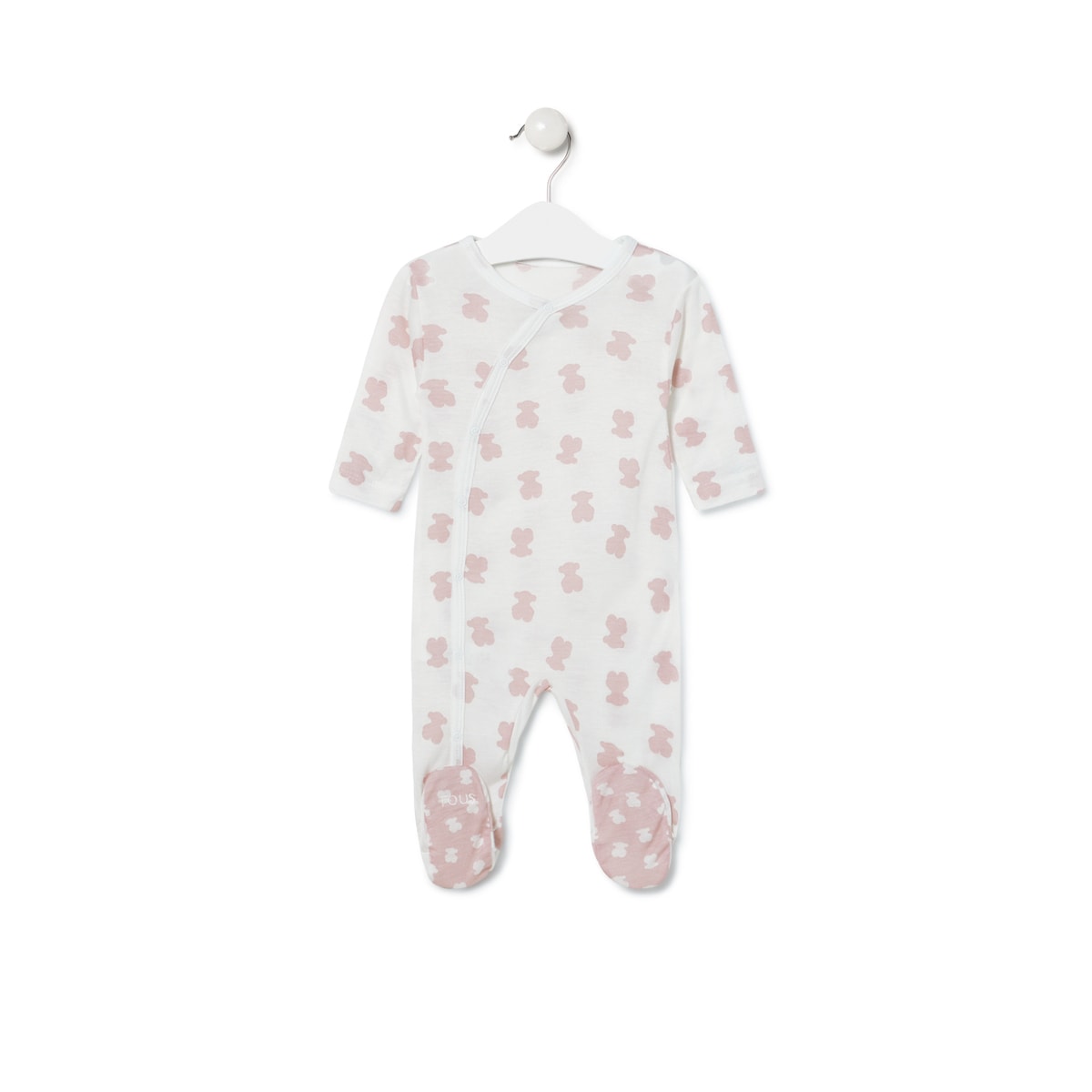 Pelele Cruzado BEAR Rosa - Tous Baby