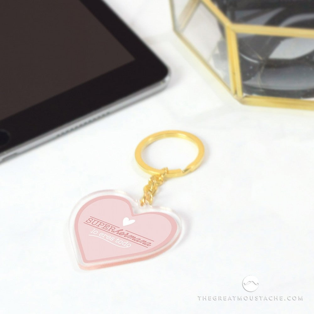 Llavero Metacrilato SÚPER HERMANA - The Great Moustache