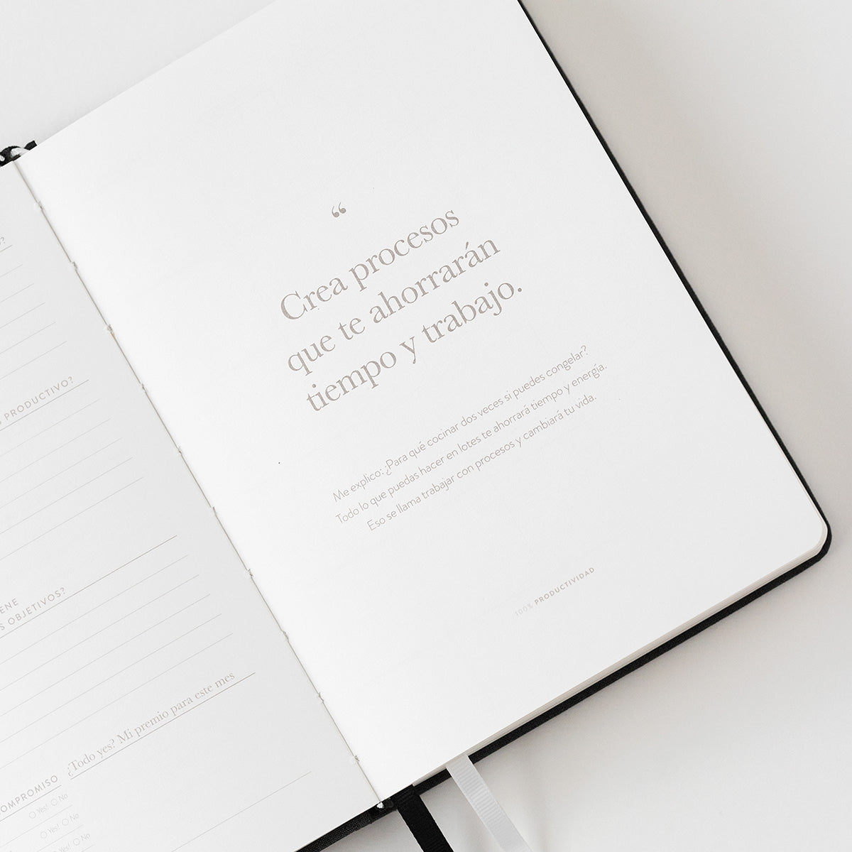 Agenda PRODUCTIVIDAD 100% Negro - CHARUCA