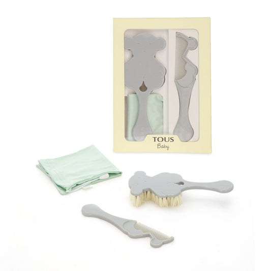 Set de Cepillo y Peine BEAUTY Gris - Tous Baby