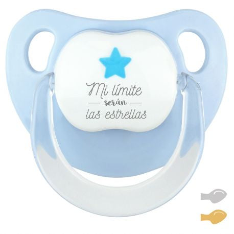 Chupete MI LÍMITE SERÁN LAS ESTRELLAS Azul Celeste- Mi Pipo