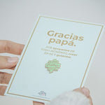 Tarjeta con Stamping Dorado + Pin GRACIAS PAPÁ - The Great Moustache