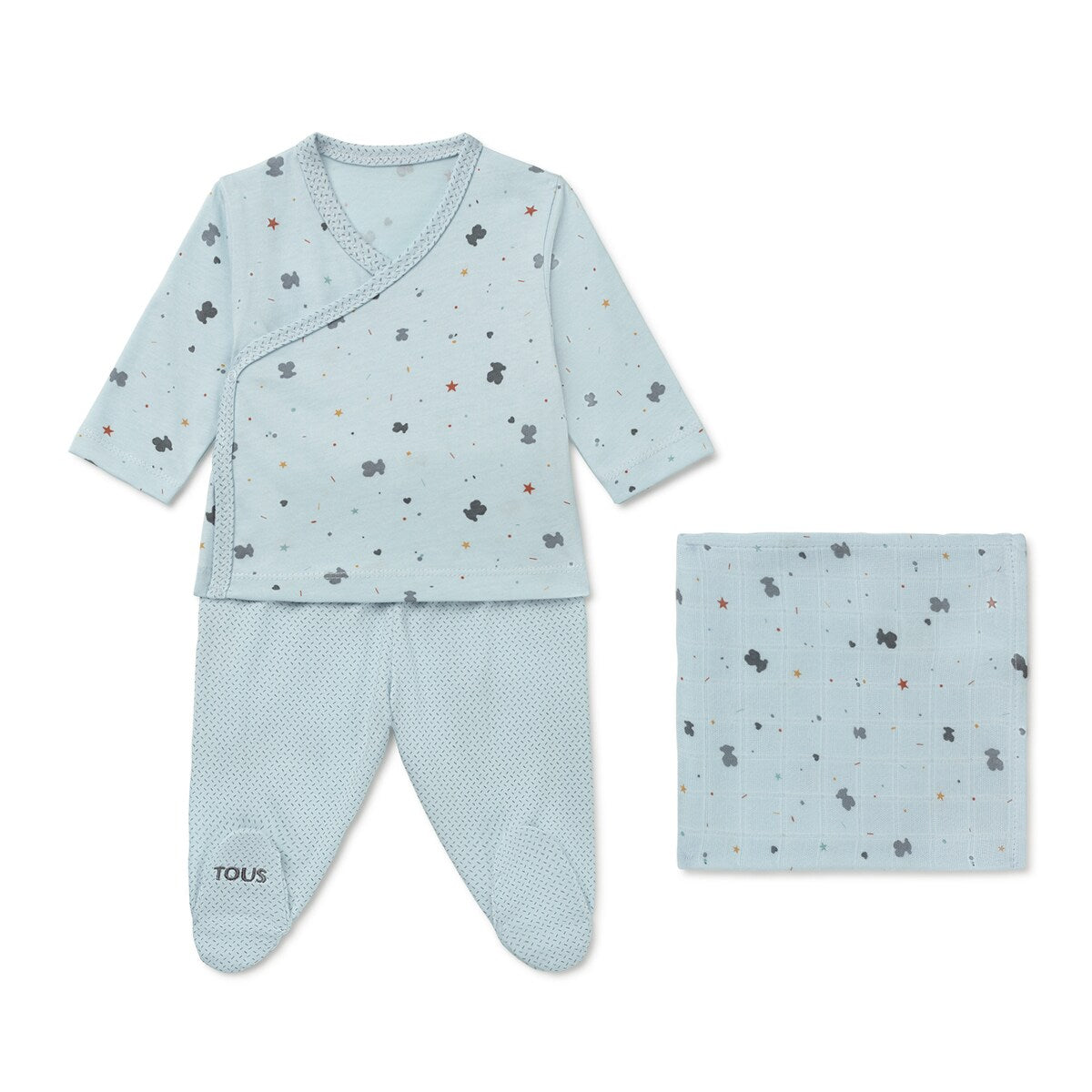 Conjunto de Bebé 3 Piezas LOVE Azul Celeste - Tous Baby