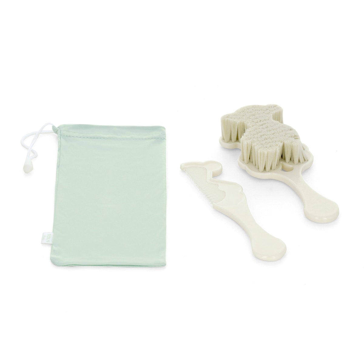 Set Cepillo y Peine BEAUTY Blanco - Tous Baby